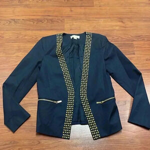 MICHAEL KORS blazer size8 studded trim front pockets‎